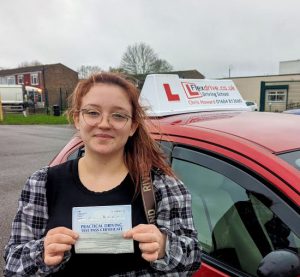 Automatic Driving Lessons in Wellingborough | Tiff passed with Flexdrive Driving School