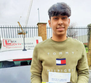 Driving Lessons in Northampton | Hamza passed with Flexdrive Driving School