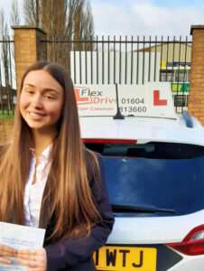 Driving Lessons in Northampton | Hannah passed with Flexdrive Driving School