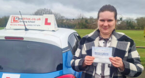 Driving Lessons in Wellingborough | Weronika passed with Flexdrive Driving School