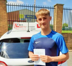 Driving Lessons in Northampton | Dylan passed with Flexdrive Driving School