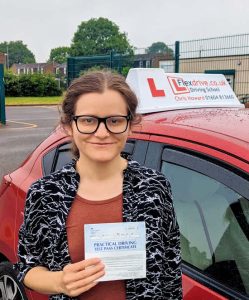 Automatic Driving Lessons in Wellingborough | Katie passed with Flexdrive Driving School