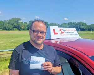 Automatic Driving Lessons in Wellingborough | Scott Stonme passed 1st time with Flexdrive Driving School