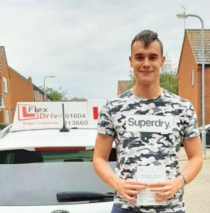 Driving Lessons in Wellingborough | Alex Price passed 1st time with Flexdrive Driving School