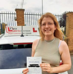 Driving Lessons in Northampton | Rin Green passes with Flexdrive Driving School