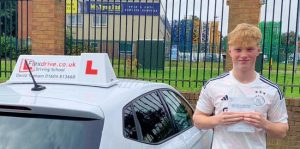 Driving Lessons in Northampton | Tobie Topham passed with Flexdrive Driving School