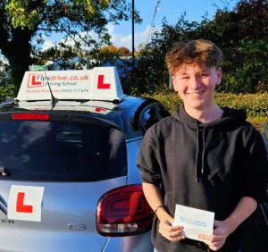 Driving Lessons in Wellingborough and Kettering | Finlay Childs passed with Flexdrive Driving School