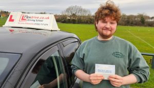 Driving Lessons in Wellingborough | Max passed with Flexdrive Driving School