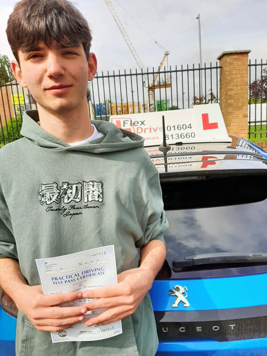 Driving Lessons in Northampton | Joe passed with Flexdrive Driving School