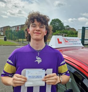 Automatic Driving Lessons in Wellingborough | Charlie Howell passed 1st time with Flexdrive Driving School