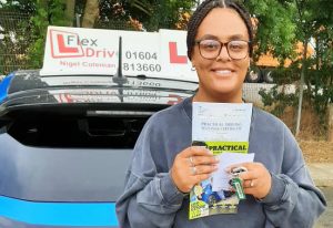 Driving Lessons in Kettering | Rihanna passed with Flexdrive Driving School