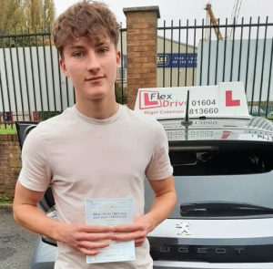 Driving Lessons in Northampton | Fraser passed with Flexdrive Driving School